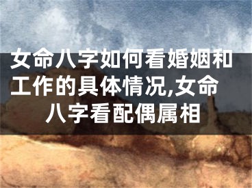 女命八字如何看婚姻和工作的具体情况,女命八字看配偶属相