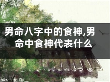男命八字中的食神,男命中食神代表什么