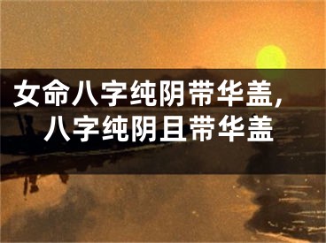女命八字纯阴带华盖,八字纯阴且带华盖
