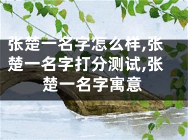 张楚一名字怎么样,张楚一名字打分测试,张楚一名字寓意