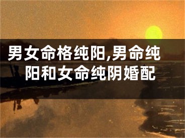 男女命格纯阳,男命纯阳和女命纯阴婚配
