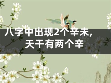 八字中出现2个辛未,天干有两个辛