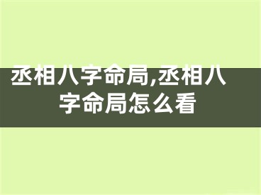 丞相八字命局,丞相八字命局怎么看