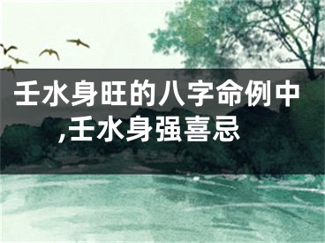壬水身旺的八字命例中,壬水身强喜忌