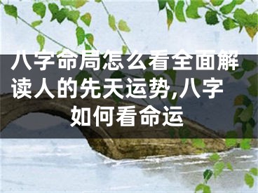 八字命局怎么看全面解读人的先天运势,八字如何看命运