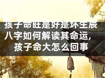 孩子命旺是好是坏生辰八字如何解读其命运,孩子命大怎么回事