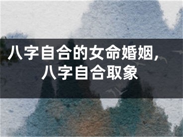 八字自合的女命婚姻,八字自合取象