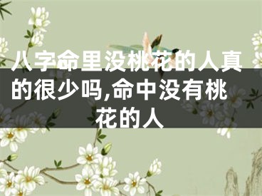 八字命里没桃花的人真的很少吗,命中没有桃花的人