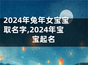 2024年兔年女宝宝取名字,2024年宝宝起名
