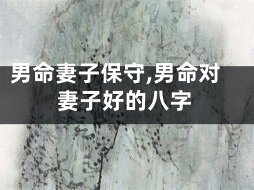 男命妻子保守,男命对妻子好的八字