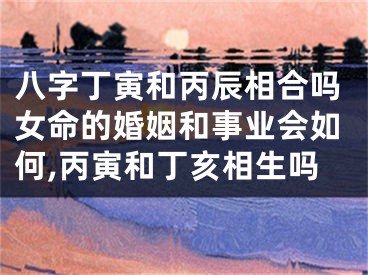 八字丁寅和丙辰相合吗女命的婚姻和事业会如何,丙寅和丁亥相生吗