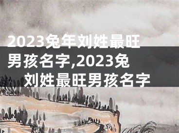 2023兔年刘姓最旺男孩名字,2023兔刘姓最旺男孩名字