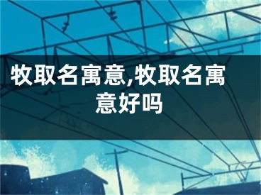 牧取名寓意,牧取名寓意好吗