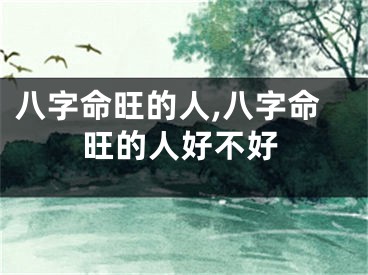 八字命旺的人,八字命旺的人好不好