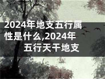 2024年地支五行属性是什么,2024年五行天干地支