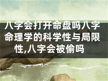 八字会打开命盘吗八字命理学的科学性与局限性,八字会被偷吗