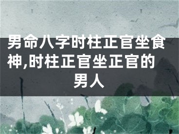 男命八字时柱正官坐食神,时柱正官坐正官的男人