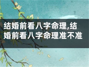 结婚前看八字命理,结婚前看八字命理准不准