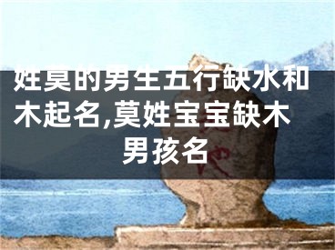 姓莫的男生五行缺水和木起名,莫姓宝宝缺木男孩名