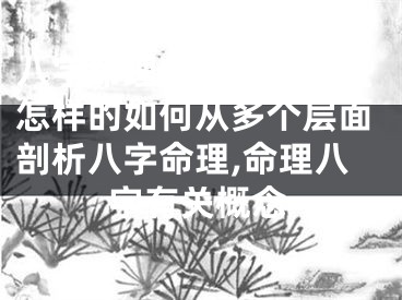 八字命理的解读层次是怎样的如何从多个层面剖析八字命理,命理八字有关概念