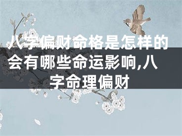 八字偏财命格是怎样的会有哪些命运影响,八字命理偏财