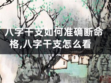 八字干支如何准确断命格,八字干支怎么看