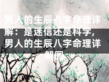 男人的生辰八字命理详解：是迷信还是科学,男人的生辰八字命理详解图