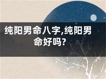 纯阳男命八字,纯阳男命好吗?