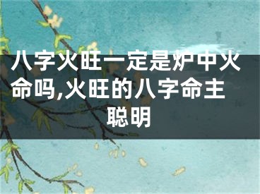 八字火旺一定是炉中火命吗,火旺的八字命主聪明