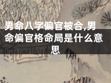 男命八字偏官被合,男命偏官格命局是什么意思