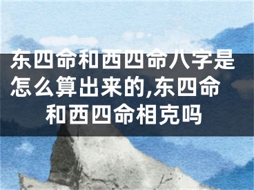 东四命和西四命八字是怎么算出来的,东四命和西四命相克吗