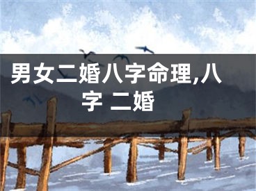 男女二婚八字命理,八字 二婚