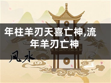 年柱羊刃天喜亡神,流年羊刃亡神
