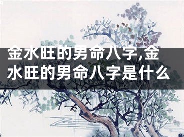 金水旺的男命八字,金水旺的男命八字是什么