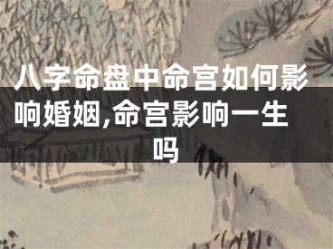 八字命盘中命宫如何影响婚姻,命宫影响一生吗