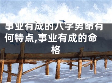 事业有成的八字男命有何特点,事业有成的命格