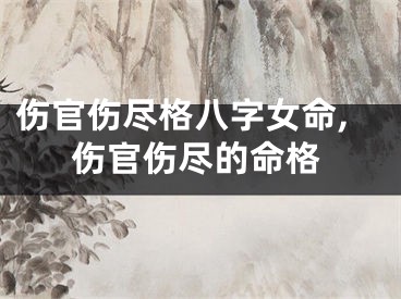 伤官伤尽格八字女命,伤官伤尽的命格