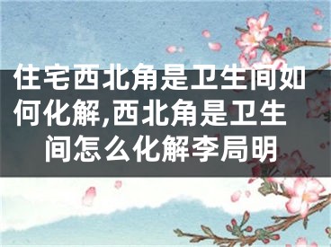 住宅西北角是卫生间如何化解,西北角是卫生间怎么化解李局明