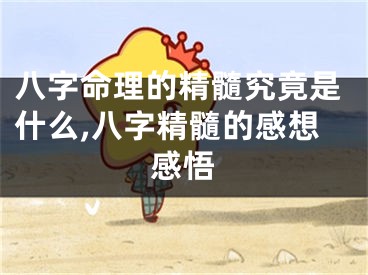 八字命理的精髓究竟是什么,八字精髓的感想感悟