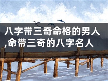 八字带三奇命格的男人,命带三奇的八字名人