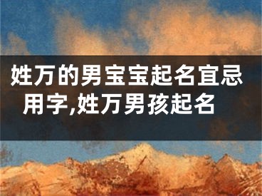 姓万的男宝宝起名宜忌用字,姓万男孩起名