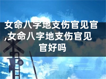 女命八字地支伤官见官,女命八字地支伤官见官好吗