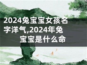 2024兔宝宝女孩名字洋气,2024年兔宝宝是什么命
