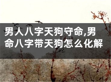 男人八字天狗守命,男命八字带天狗怎么化解