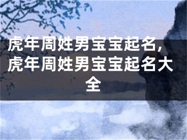 虎年周姓男宝宝起名,虎年周姓男宝宝起名大全