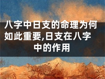 八字中日支的命理为何如此重要,日支在八字中的作用