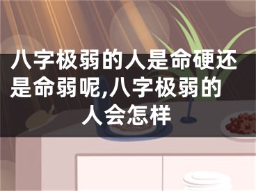 八字极弱的人是命硬还是命弱呢,八字极弱的人会怎样