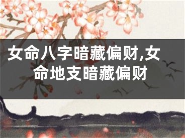 女命八字暗藏偏财,女命地支暗藏偏财