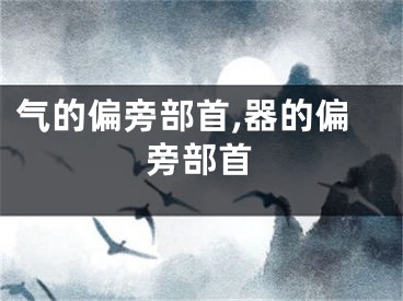 气的偏旁部首,器的偏旁部首