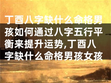 丁酉八字缺什么命格男孩如何通过八字五行平衡来提升运势,丁酉八字缺什么命格男孩女孩